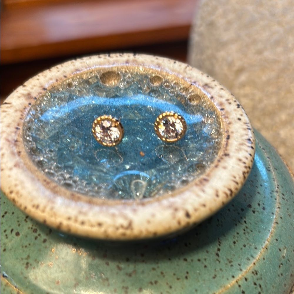 Elegant Gold Stud Earrings